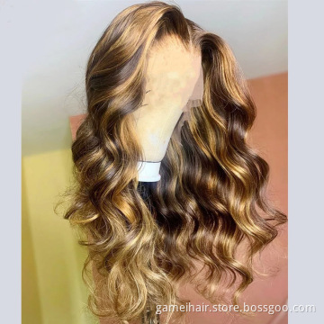 For Black Women Cheap Hd Full Lace Front Human Hair Wig Raw Indian Virgin Natural Hair Loose Wave Transparent Lace Closure Wig